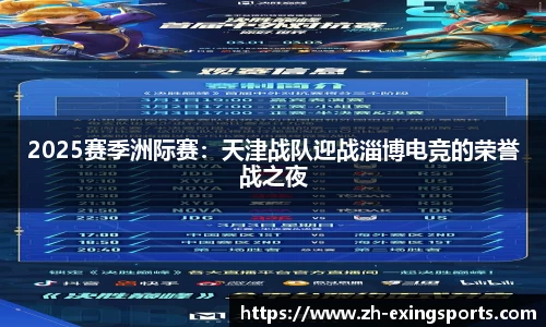 2025赛季洲际赛:天津战队迎战淄博电竞的荣誉战之夜